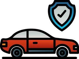 Car insurance Vector Icon Design