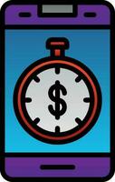 Time is money Vector Icon Design