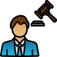 Lawyer Vector Icon Design