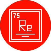 Rhenium Vector Icon Design