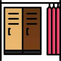 Changing room Vector Icon Design