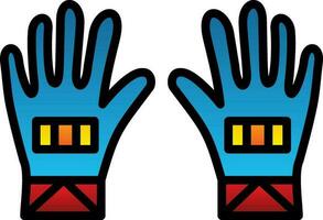 guantes, vector, icono, diseño vector