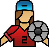 diseño de icono de vector de jugador de fútbol