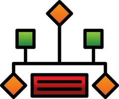Hierarchical structure Vector Icon Design