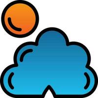 Dark cloud cover Vector Icon Design