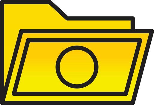 diseño de icono de vector de carpeta