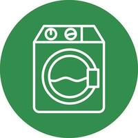 Washer machine Vector Icon Design