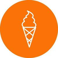 Ice cream cone Vector Icon Design