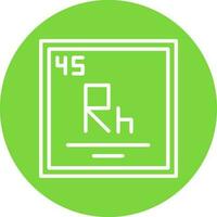 Rhodium Vector Icon Design