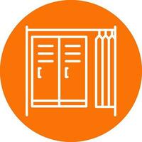 Changing room Vector Icon Design