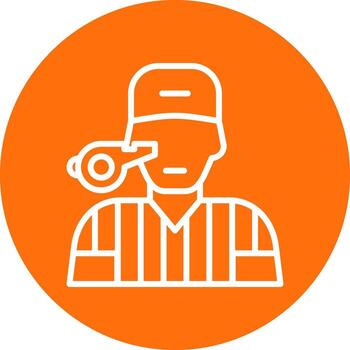 Referee Vector Icon Design