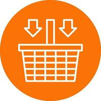 Shopping basket Vector Icon Design