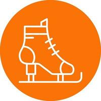 Ice skates Vector Icon Design