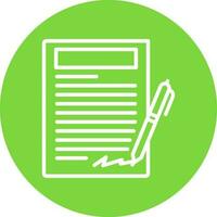 Agreement Vector Icon Design