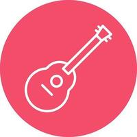 Acoustic guitar Vector Icon Design