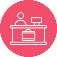 Check-in Vector Icon Design