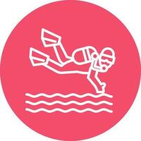 Scuba dive Vector Icon Design