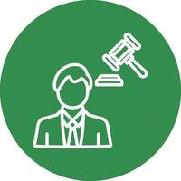 Lawyer Vector Icon Design