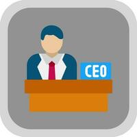 CEO vector icono diseño