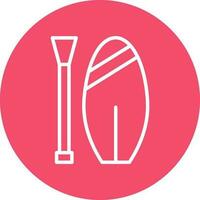 Paddle board Vector Icon Design