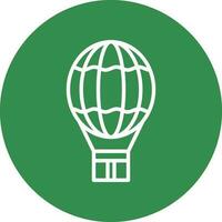 Hot air balloon Vector Icon Design