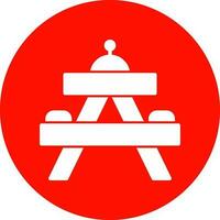 Picnic table Vector Icon Design
