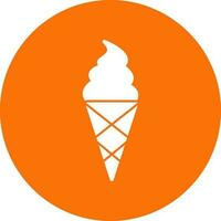 Ice cream cone Vector Icon Design