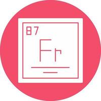 Francium Vector Icon Design