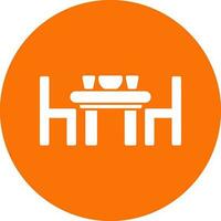 Dining table Vector Icon Design