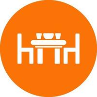 Dining table Vector Icon Design