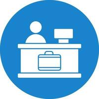 Check-in Vector Icon Design