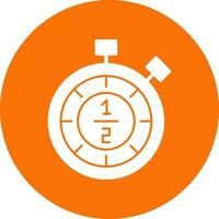 Half time Vector Icon Design