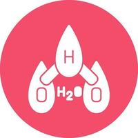 H2O vector icono diseño