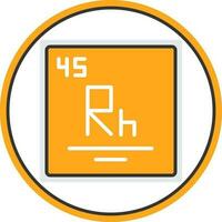 Rhodium Vector Icon Design