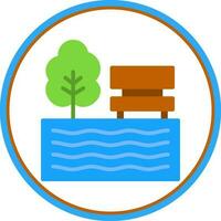 Lake Vector Icon Design