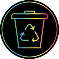 Waste bin Vector Icon Design