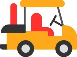 Golf cart Vector Icon Design