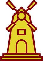 Windmill Vector Icon Design