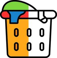 Laundry basket Vector Icon Design