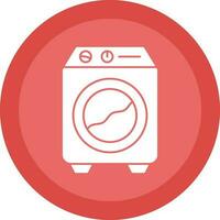 Washing machine Vector Icon Design