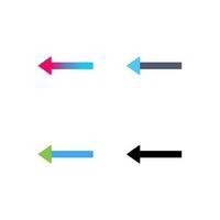 Unique Left Arrow Vector Icon