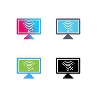 Disconnected Network Vector Icon