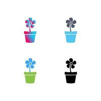 Flower Pot Vector Icon