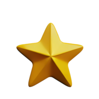 3d schwebend Element Star Symbol png