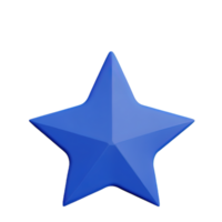 3d flotante elemento estrella icono png