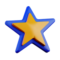 3D Floating Element Star Icon png