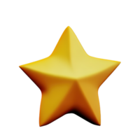 3D Floating Element Star Icon png