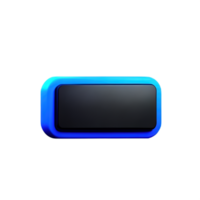 rectangle bouton 3d élément png