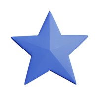 3D Floating Element Star Icon png