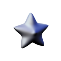 3D Floating Element Star Icon png